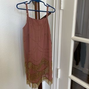 NWT little girls size 4 beaded dress - sleeveless, hits knees